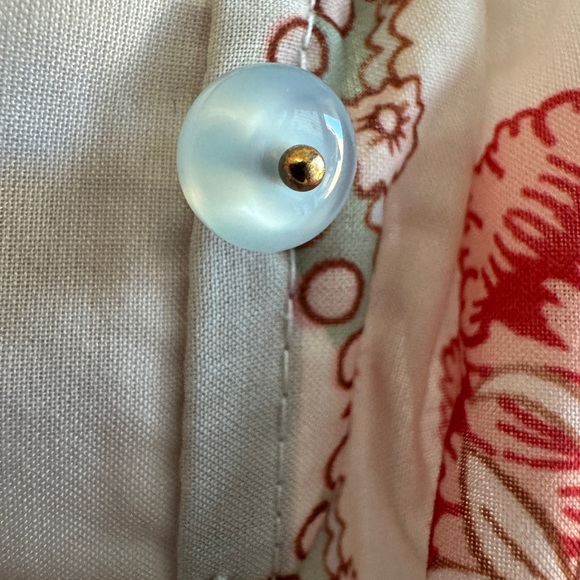 Designer-style Daylight Blouse and Shorts Set - Light Blue and Cream - Picture 4 of 16